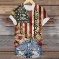 thumbnail image 7 of Leey-World 250 Years of Freedom 250th Anniversary USA Flag 4th of July Shirt Usa Shirts for Women(Brick Red,L), 7 of 7