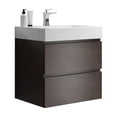 thumbnail image 4 of 24" Bathroom Vanity, White+Walnut Color / Silent Drawer Runners, Eco-friendly Build for Bathrooms, 4 of 6