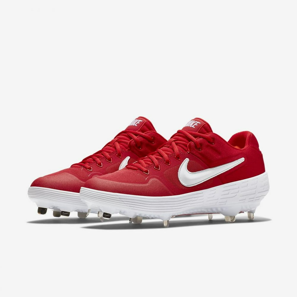 NEW Mens Nike Alpha Huarache Elite 2 Low Baseball Cleats Red / White Sz
