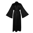 thumbnail image 5 of WCJM Hooded Robes for Women Womens Soft Long Sleeve Satin Robe Comfortable Loungewear Sleepwear Pajama Coat, 5 of 8