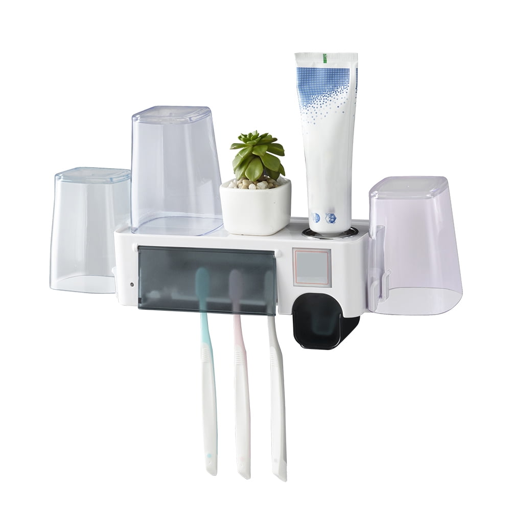 Toothbrush Holder Multifunctional No Drilling WallMounted Toothbrush