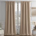 thumbnail image 1 of Cortinas Joydeco de Terciopelo Marrón Toffee 213x213cm 2 Paneles, 1 of 8