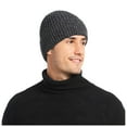1PC Hat Acrylic Adult Winter Soild Layer Woolen Hat New Fleece Warm