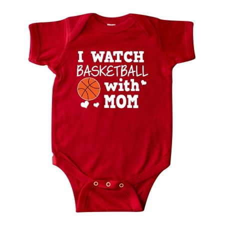 

Inktastic I Watch Basketball with Mom Gift Baby Boy or Baby Girl Bodysuit