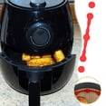 thumbnail image 5 of PLPPYFS Air Fryer Magnet Silicone Buckle - Air Fryer Magnets for Parchment Paper High Temp Resistant Locks Disposable Liners, Prevents Paper from Covering Food or Touching Heating Element & Burning, 5 of 5