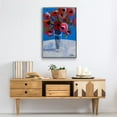 thumbnail image 6 of Poppies Framed Premium Gallery Wrapped Canvas - Ready to Hang - 25 x 37 - Silver Floating Frame, 6 of 9