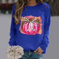 thumbnail image 1 of 2023 Chandail en Molleton Mode pour Femmes 50 % de Réduction Liquidation Mode Décontractée Manches Longues Col Rond Imprimé Chandail en Molleton Blouse, 1 of 4