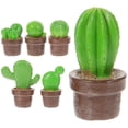 thumbnail image 1 of 6Pcs Cactus Ornament Micro Landscape Cactus Ornament Bonsai Decor Craft Planter Decoration, 1 of 9