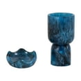 thumbnail image 2 of Platform Blue Swirl Resin Kiddush Cup, 2 of 6