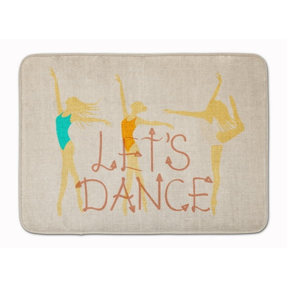 Lets Dance Linen Light Machine Washable Memory Foam Mat