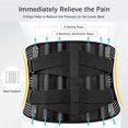 thumbnail image 2 of Back Support Belt For Back Pain Relief With 6 Stays, Anti-skid Lower Lumbar Support With 16-hole Air Mesh, 2 of 5