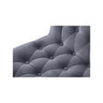 thumbnail image 4 of Meridian Furniture Curve Gray Velvet Dining Chair (Set of 2), 4 of 7