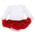 thumbnail image 4 of Maxcozy Infant Baby Girls Christmas Hat Deer Outfit Romper Tutu Skirt+ Headband +Leg Warmer +Shoes Set 6-12 Months, 4 of 11