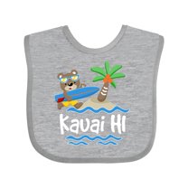 Inktastic Kauai Hawaii Surfing Boys or Girls Baby Bib