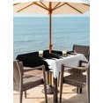 thumbnail image 3 of Outdoor Tablecloth with Umbrella Hole for Patio/Picnic/Party/Camping, Abstract Black Waterproof Table Cloth Square Cover Washable, Modern Minimalist Graffiti Artwork (60"x 60"), 3 of 8