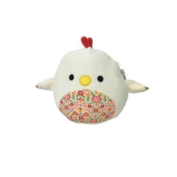 Squishmallows Official Kellytoys Plush 7.5 Inch Todd the Chicken Floral Belly Spring Squad Ultimate Soft Stuffed Toy