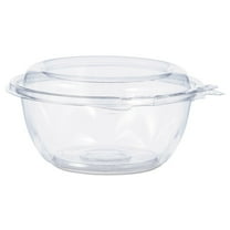 Dart Tamper-Resistant, Tamper-Evident Bowls with Dome Lid, 12 oz, 5.5" Diameter x 2.6"h, Clear, Plastic, 240/Carton
