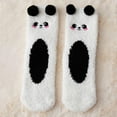 thumbnail image 4 of Byworldtasic Funny Fuzzy Silly Socks for Women Christmas Novelty Soft Fluffy Cozy Sleep Crazy Slipper Animal Sock Gift, 4 of 6