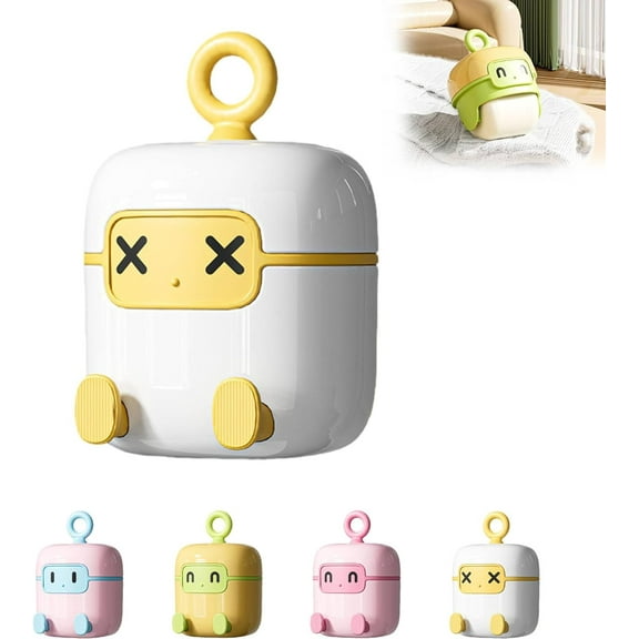 Washable Reusable Lint Roller Ball - Mini Portable Pet Hair Remover, Travel-Size Sticky Cleaner for Clothing, Home Essentials(LR White 1 PCS)