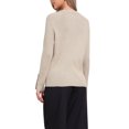 thumbnail image 3 of Suéter de manga raglán larga INSPIRE CHIC para mujeres 2025 Otoño Invierno, camiseta básica de punto acanalado, conjuntos XS color caqui, 3 of 6