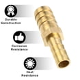 thumbnail image 4 of Unique Bargains 4Pcs 14mm - 10mm Straight Shaped Hose Barb Fitting Brass Hose Fitting Connector, 4 of 6