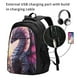 thumbnail image 2 of Balery Dragon Mochila con carga USB para hombre y mujer - Mochila impermeable y antirrobo para laptop con puerto USB para viajes, trabajo, 2 of 7