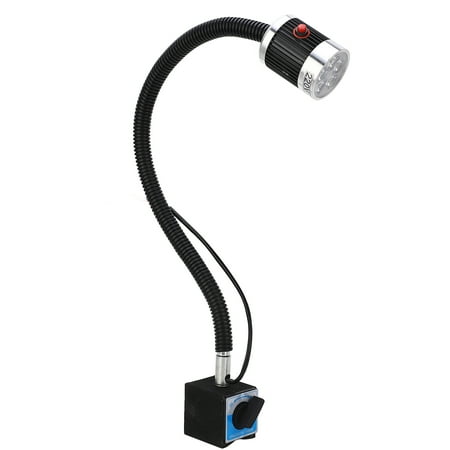 

LED Machine Tool Lamp Flexible Gooseneck Magnet Base High Bright Soft White Lighting CNC Lathe Machine Light AC220V 5W