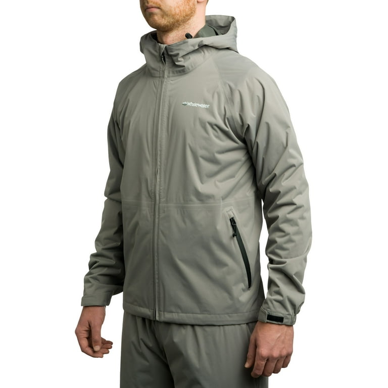 Whitewater Packable Rain Jacket for Men - Steel Grey - 2XL