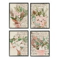 thumbnail image 2 of Stupell Indtries Quaint Pink Flowers Green Leaves Vintage Brown Script,16 x 20,Design by Melissa Wang, 2 of 5