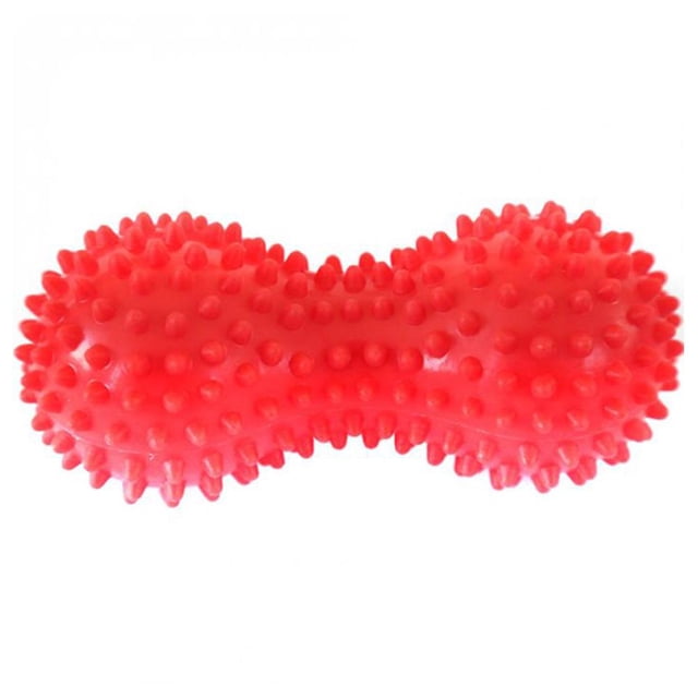 Masaje con forma de cacahuete Bola de fitness Estrés Relax Body Spiky Massager (Rojo) Ehuebsd Para estrenar