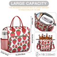 thumbnail image 5 of Insulated Lunch Bag Women, Leakproof Large Lunch Box, Reusable Lunch Cooler Bag with Adjustable Strap, Lunch Tote Bag for Work Women,Strawberry Pattern Lunch Tote Bags Gifts for Woman, Mom, 5 of 6