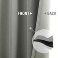 thumbnail image 4 of Vangao Linen Texture Curtains Grey Thermal Insulated Light Reducing Curtains for Bedroom Living Room Grommet Drapes 2 Panels 52" x 108", 4 of 7