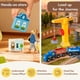 thumbnail image 5 of Set de Tren de Madera Gigante Bean 94 Piezas Aventura en la Ciudad para Niños, 5 of 9