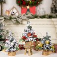 thumbnail image 1 of Mini Christmas Tree Tabletop Ornament, Small Artificial Xmas Tree for Holiday Home Decor Silver, 1 of 1