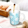 thumbnail image 3 of Yiaed Cute Rabbit Print Ceramics Coffee,Large Handle Design,Extra Large Tea and Coffee Cup for Office and Home Mugs, 3 of 6