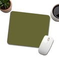 thumbnail image 3 of It's Just a Solid Olive Drab Color Mouse Pad Low Profile Gaming Mat, 3 of 7