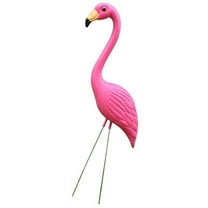 Zxpjkyu Fake Lawn Ornament Pink Flamingo Plastic Garden Animals Statue Wedding Decor #3 Looking Up