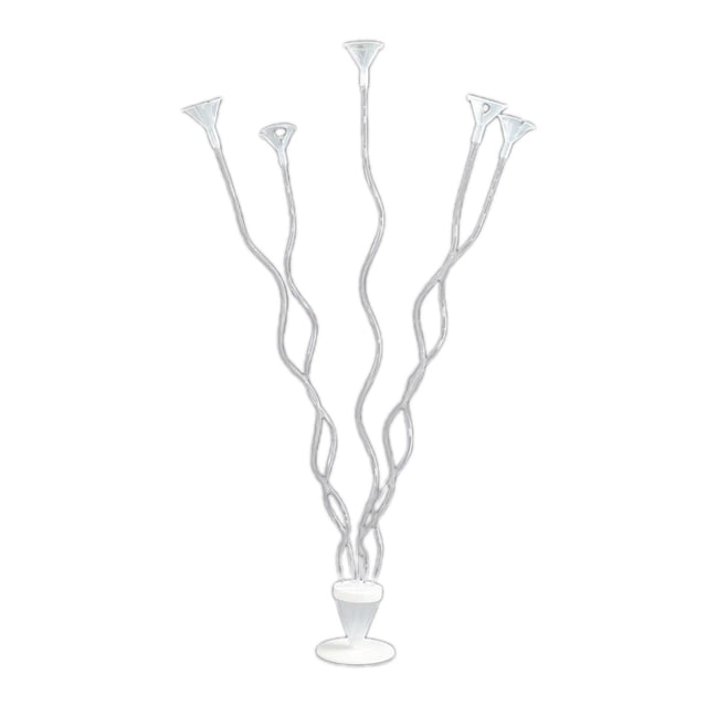 Kit de soporte para mesa con globos, centro de mesa con base para mesa de fiesta de cumpleaños Claro