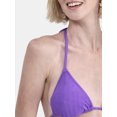 thumbnail image 4 of No Boundaries Herringbone Crinkle Triangle Bikini Top, Women's, 4 of 5
