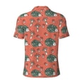 thumbnail image 3 of Vsdgher Hedgehog Mushroom Print Men's Short Sleeve Stretch Polo Shirt, Moisture-Wicking Performance Polo Shirt, 3 of 8