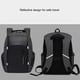 thumbnail image 5 of Mochilas Sonducket Antirrobo Transpirable para computadora portátil de 15.6 pulgadas Gris, 5 of 6