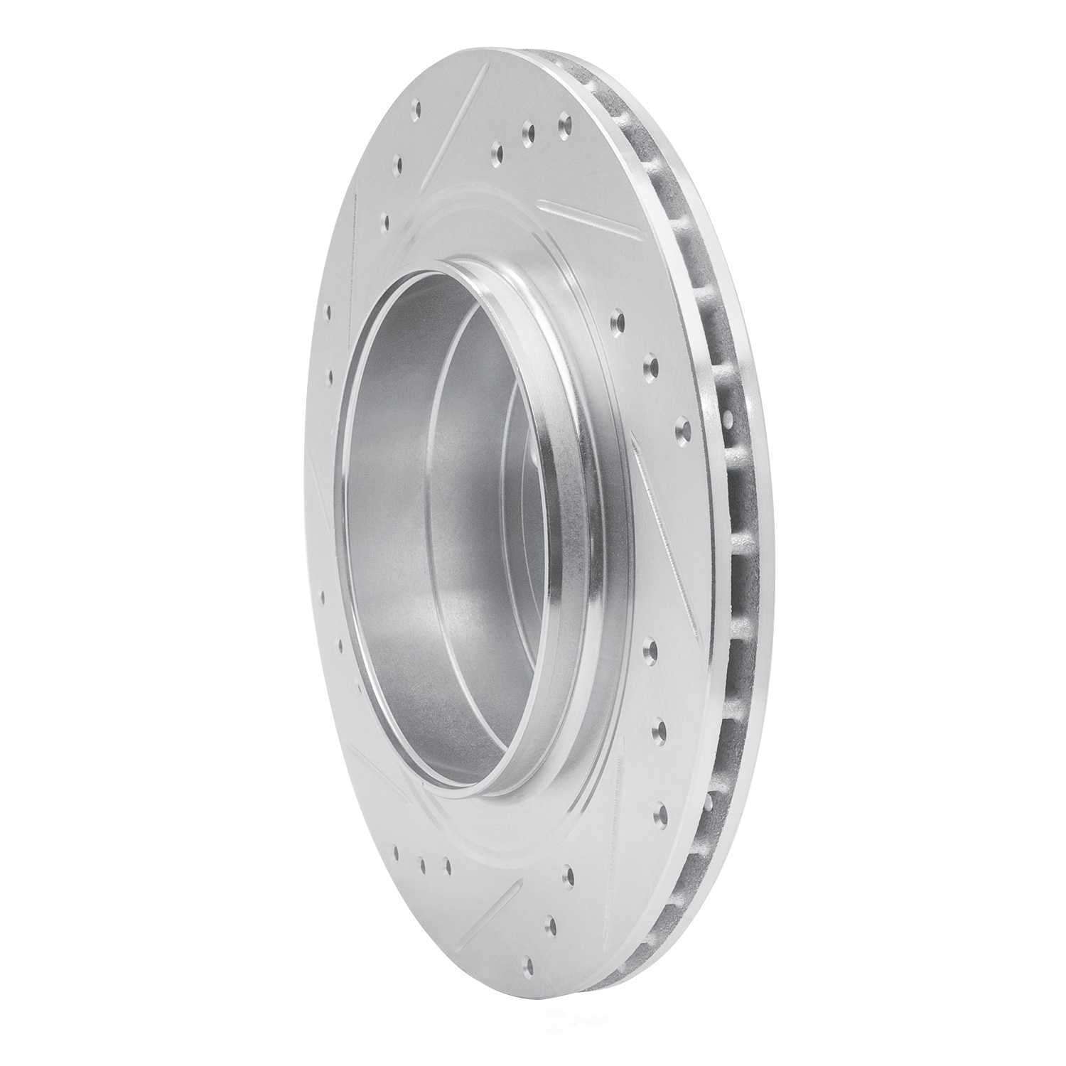 Dynamic Friction Company 631-65014R DFC Brake Rotor - Drilled And Slotted - Silver