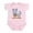 Petal Pink, variant on - Small But Mighty Mouse Infant Bodysuit - Baby Light Bodysuit