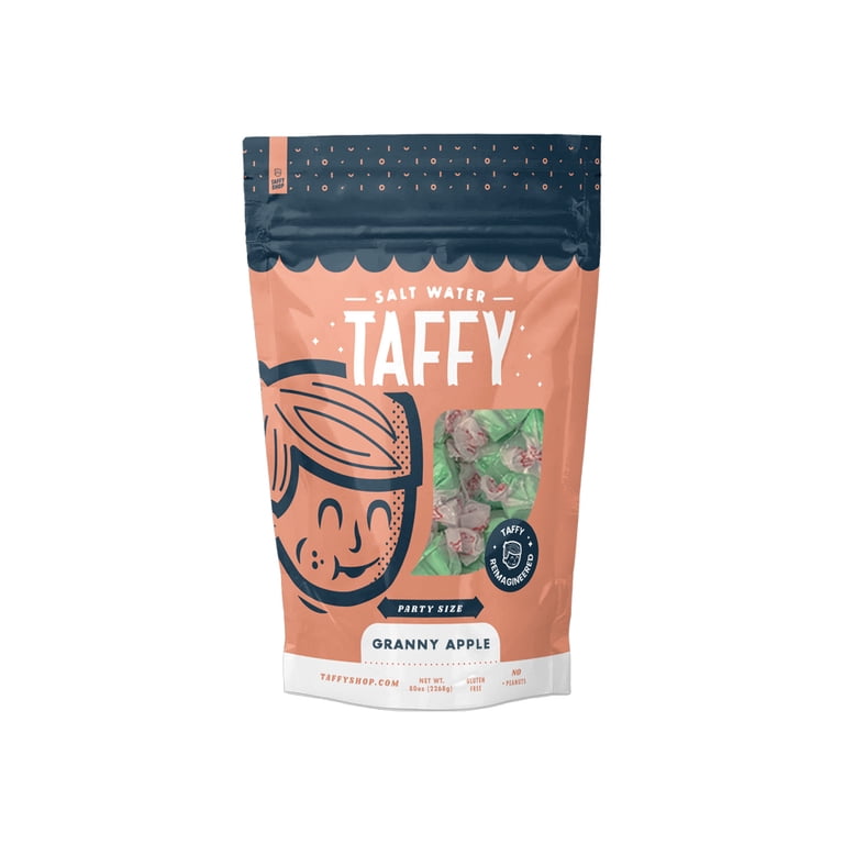 Taffy Shop Granny Apple Salt Water Super Soft Taffy - Party (80oz