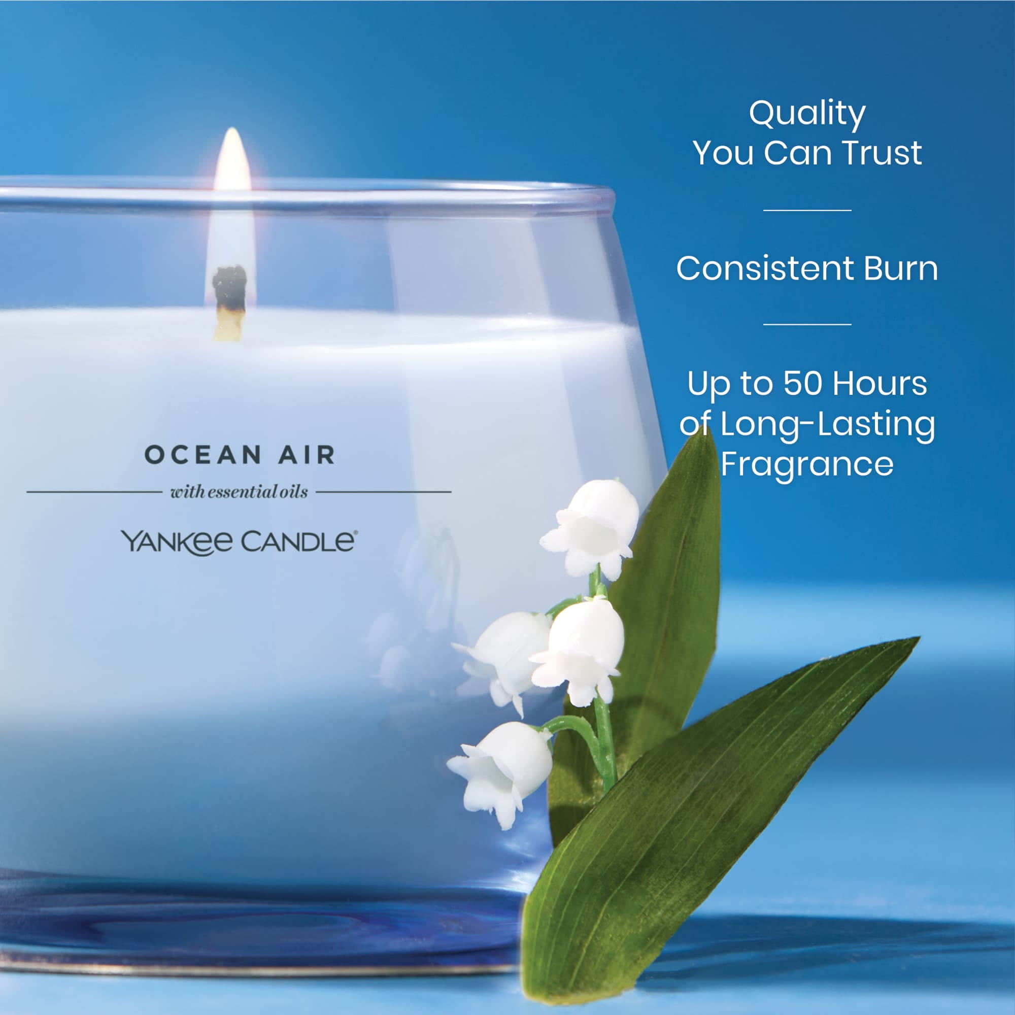 (2 pack) Yankee Candle Ocean Air Studio Home Decor Scented Candles, 10 oz
