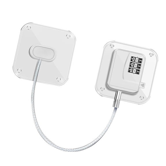 MERRYHAPY Home Use White re Refrigerator Lock with Code for Cabinet and Drawer