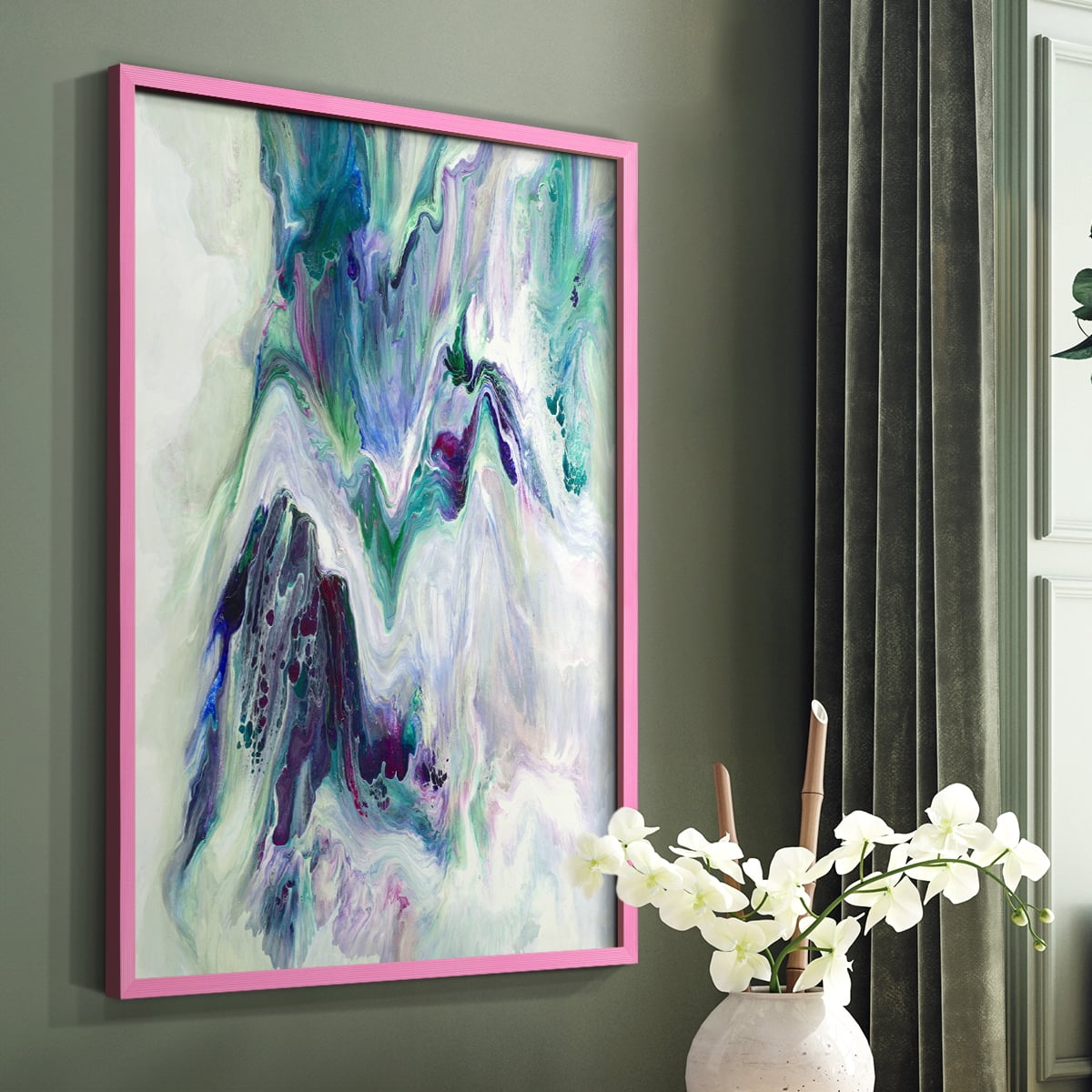 Wild River Framed Print in Pink Solid Wood 11 x 14 Framed Print