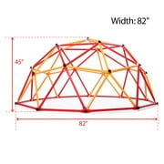 Lowestbest Kid Climbing Dome, Climber Play Structures, Geometric Dome Climber Play Center, Dome Climber with 600LBS Weight Capability, B