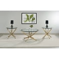 thumbnail image 2 of Brooke 3-piece Round Coffee and End Table Set Rose Brass, 2 of 7