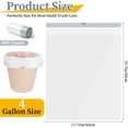 thumbnail image 4 of 4 Gallon Trash Bags with Drawstring, 480 Pcs Extra Thick Leak-Proof Garbage Bags Semi-Transparent 0.4 Mil HDPE Unscented Garbage Liners for Small Trash Can, Bedroom, Bathroom, Kitchen, Office, Car, 4 of 7